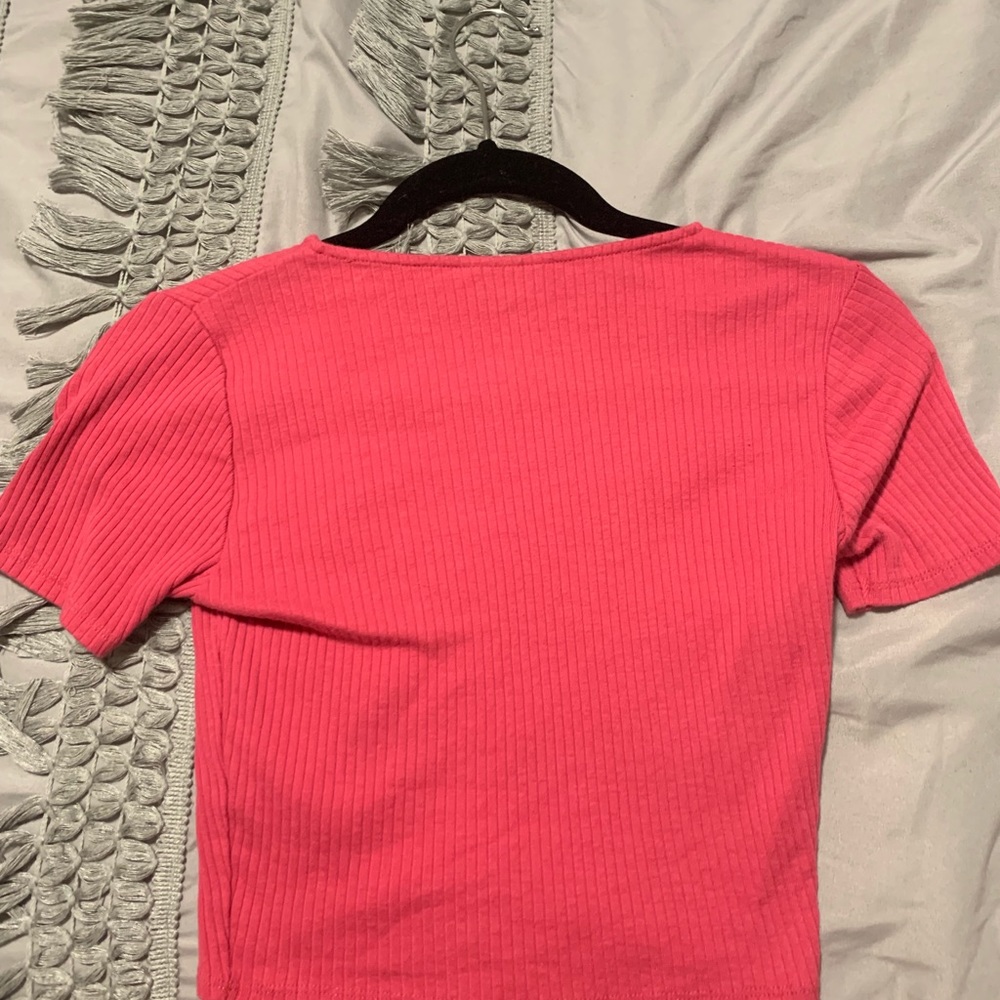 Topshop Ribbed Crop Top - Picture 2 of 2
